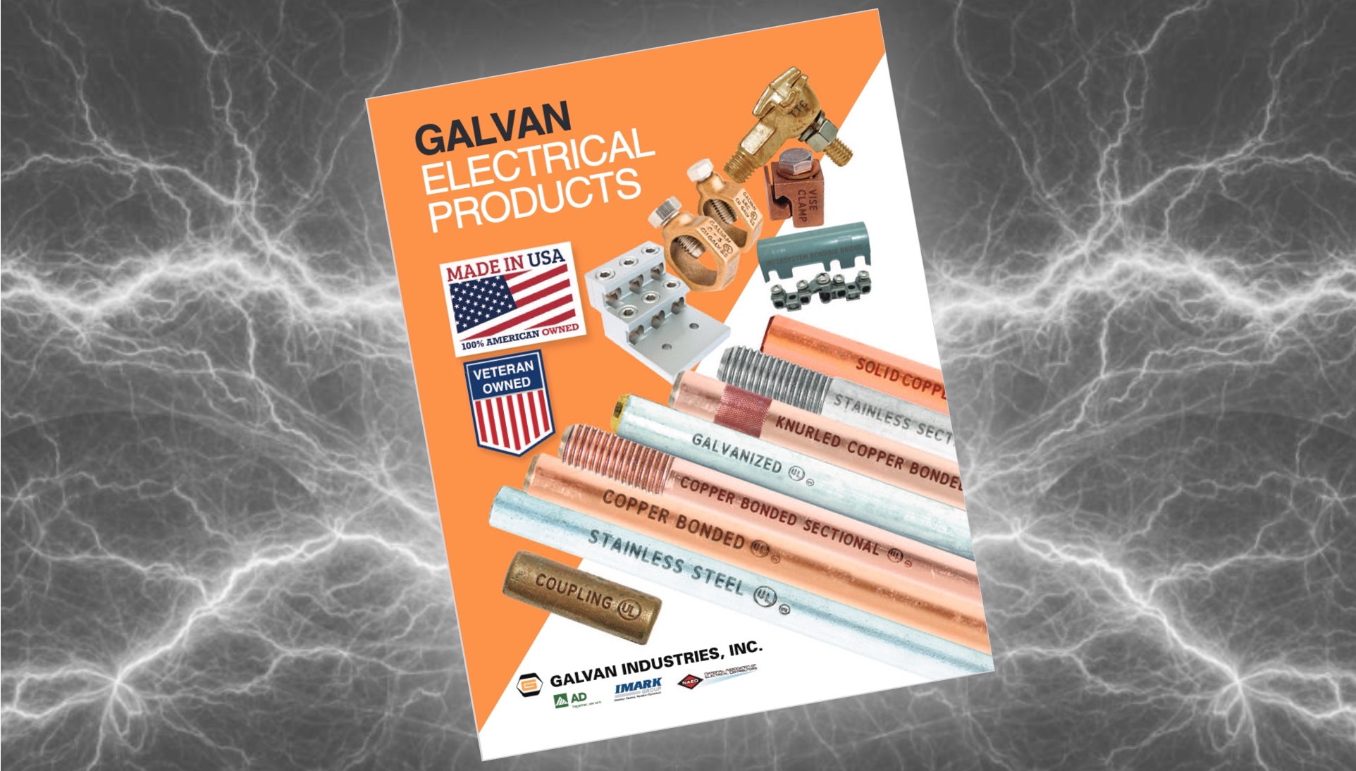 Galvan Electrical ULListed Ground rods, clamps and connectors